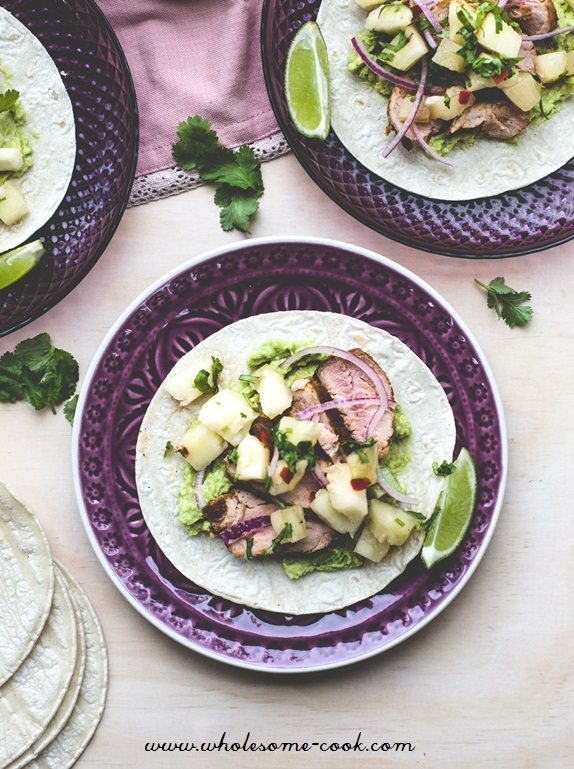 Pork Tacos and Pineapple Salsa