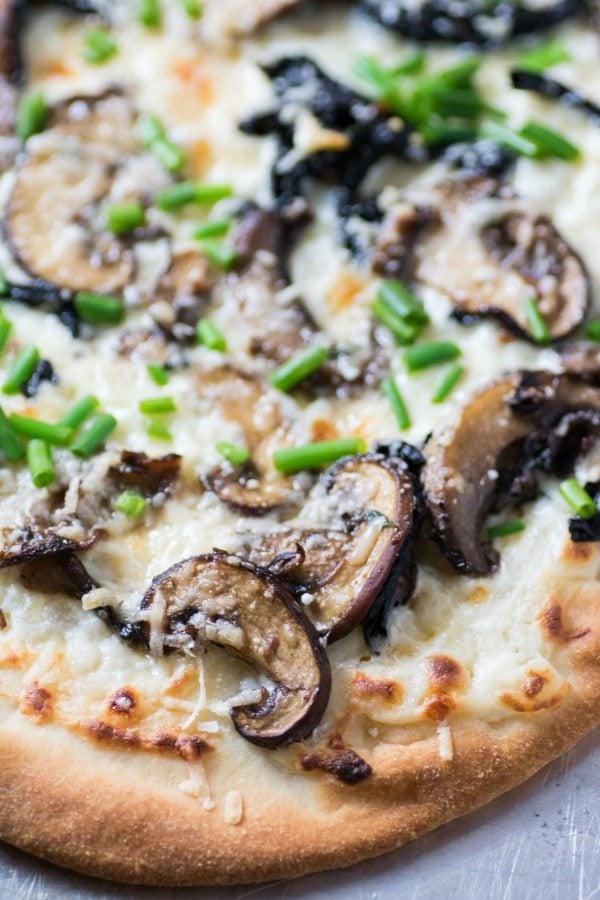 Mushroom and Truffle Cheese Flatbread