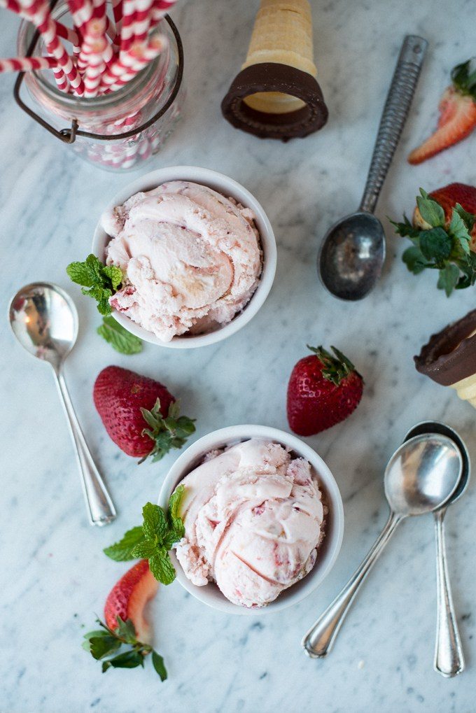 Balsamic Strawberry Ice Cream