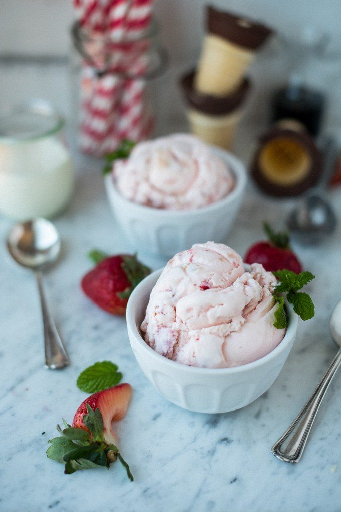 Balsamic Strawberry Ice Cream