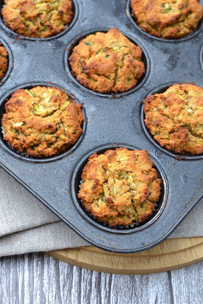 Gluten Free Peanut Butter Zucchini Muffins