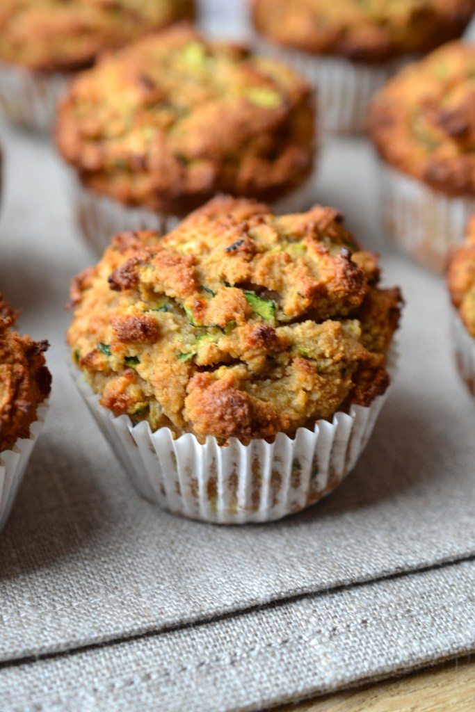 Gluten Free Peanut Butter Zucchini Muffins