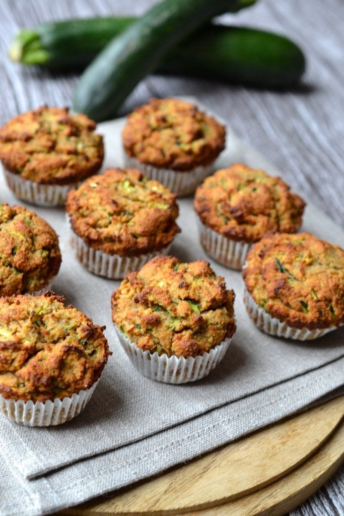 Gluten Free Peanut Butter Zucchini Muffins