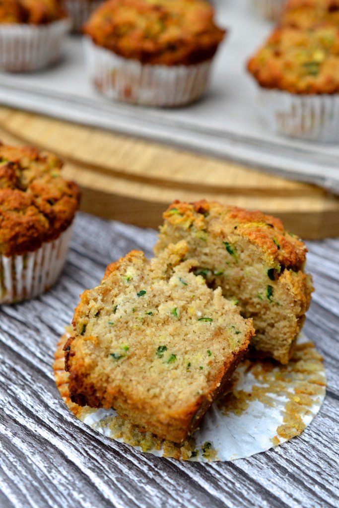 Gluten Free Peanut Butter Zucchini Muffins