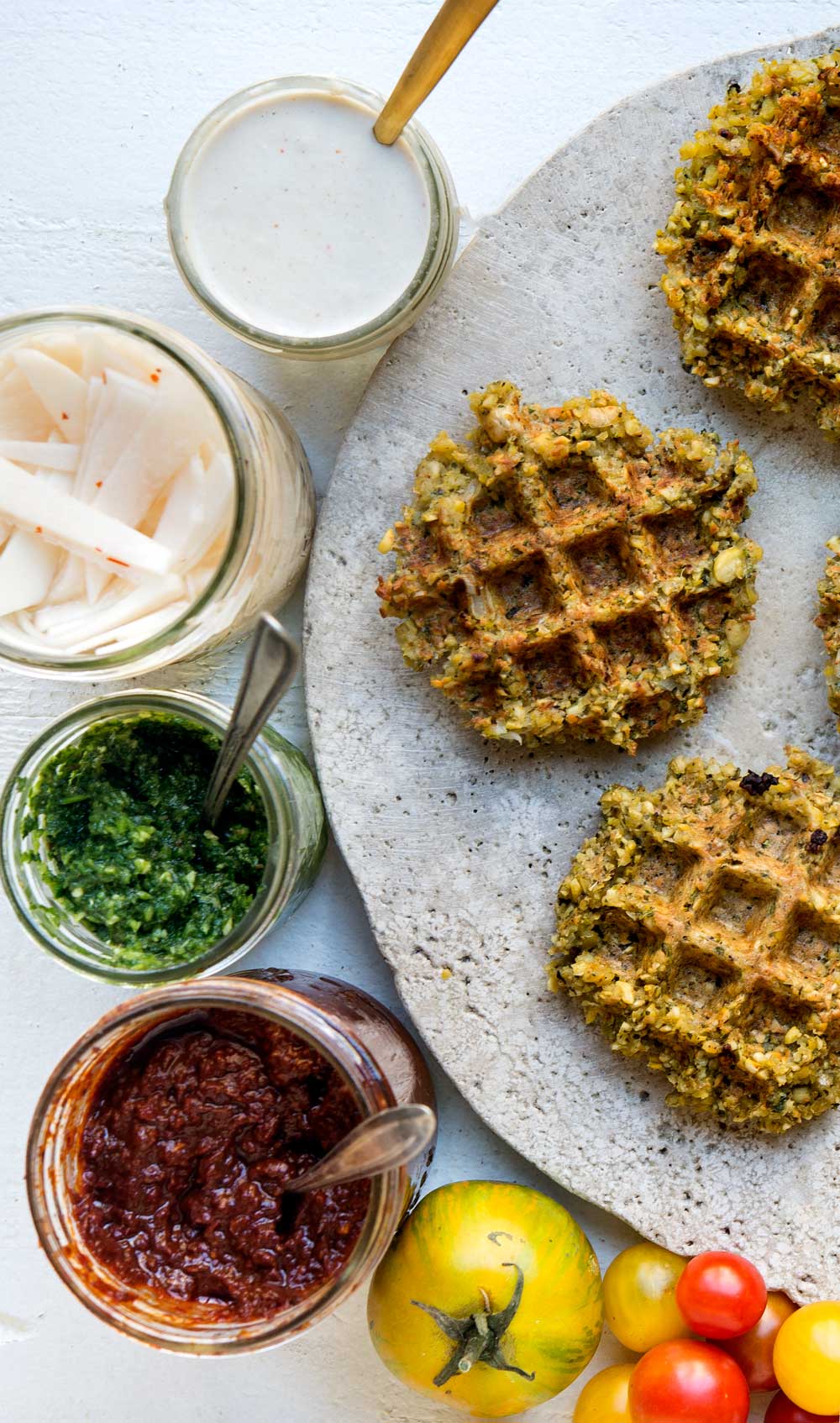 Falafel Waffles