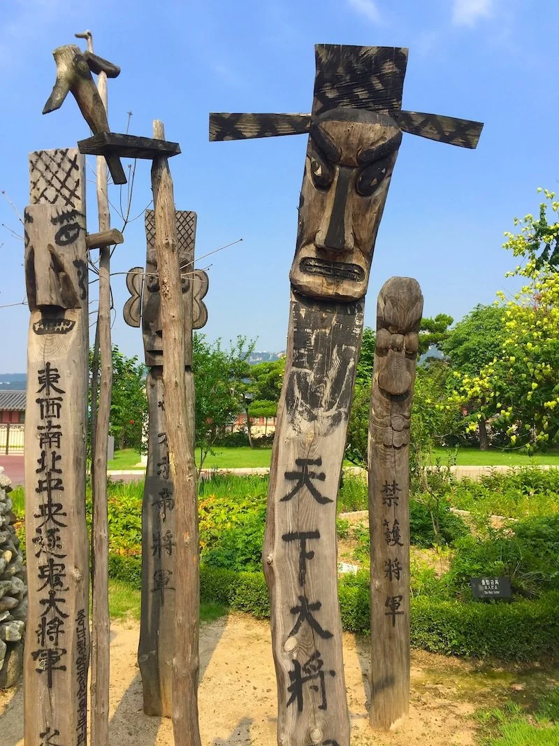 Spirit Posts at National Folk Museum