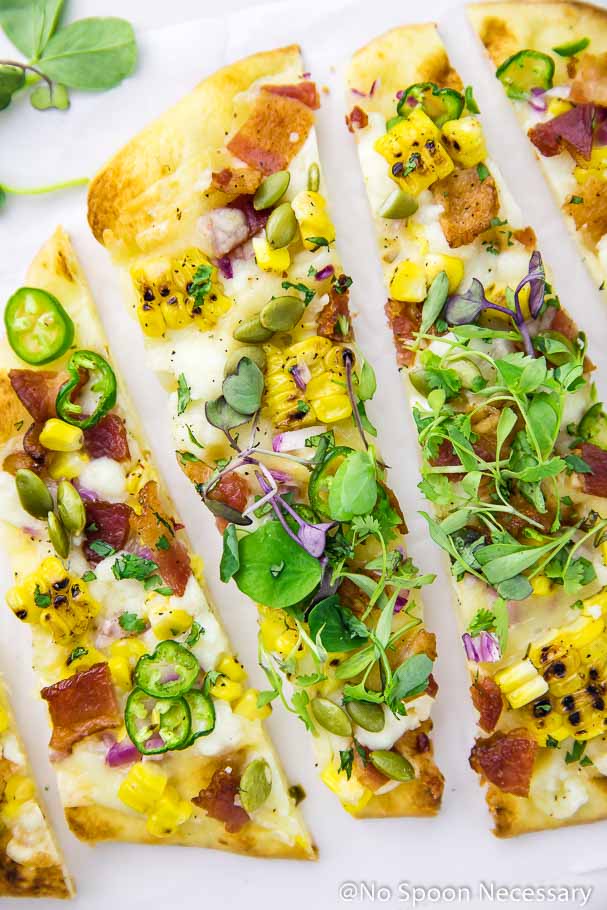 Corn, Jalapeño and Bacon Pizza