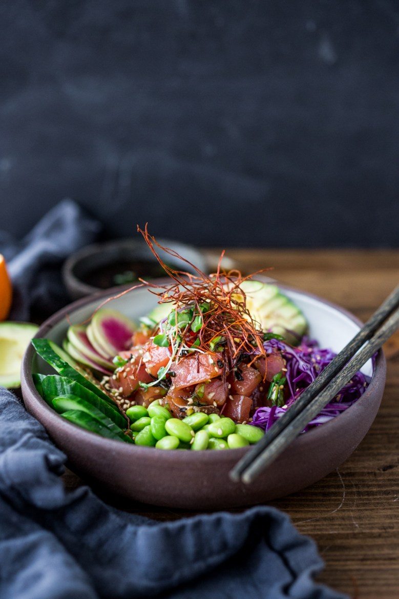 Tofu or Ahi Poke Bowl