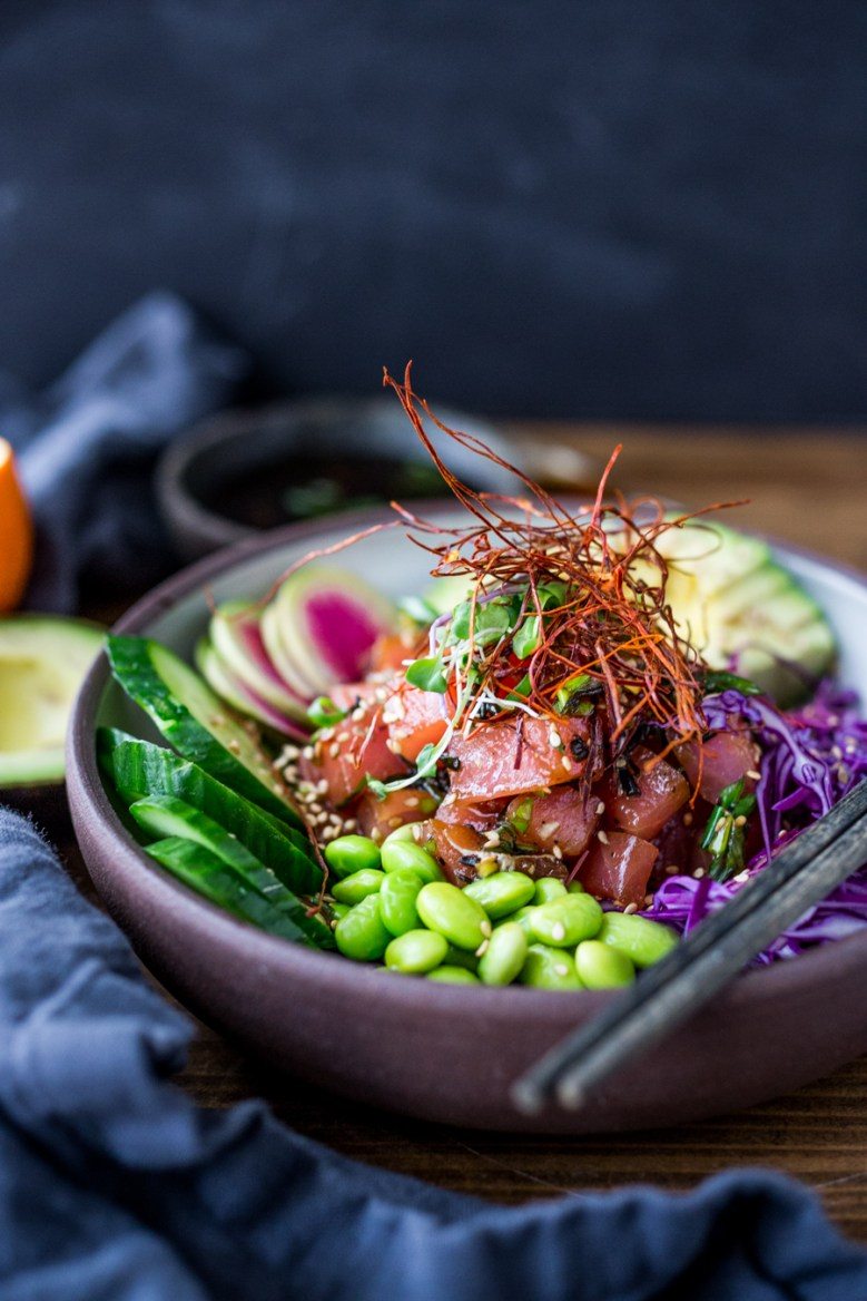 Tofu or Ahi Poke Bowl