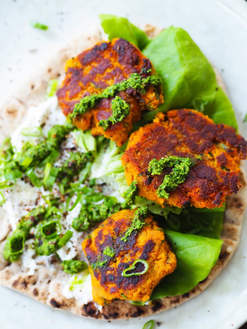 Sweet Potato Naan Wraps