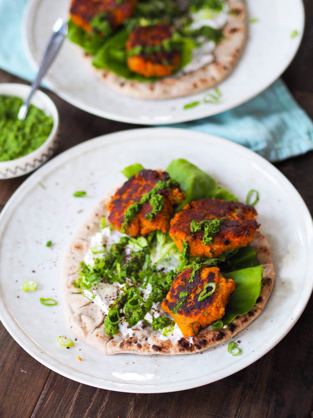 Sweet Potato Naan Wraps