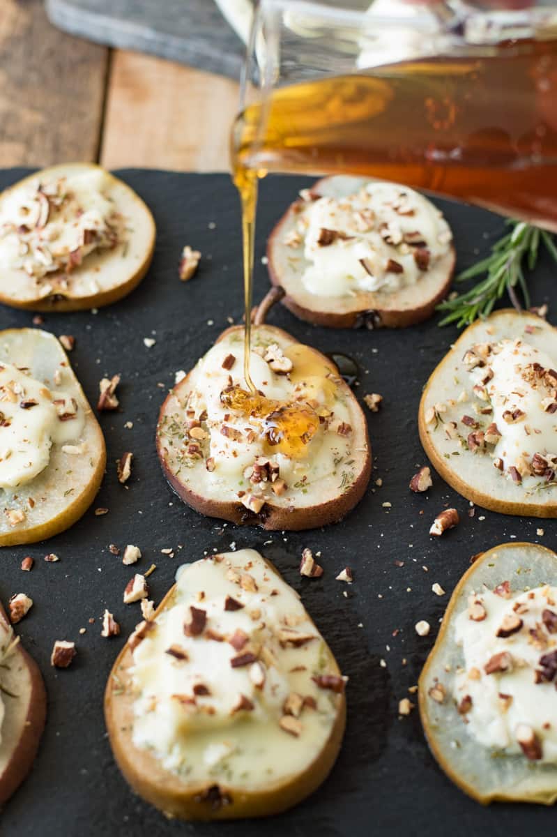 Baked Honey and Goat Cheese Pears