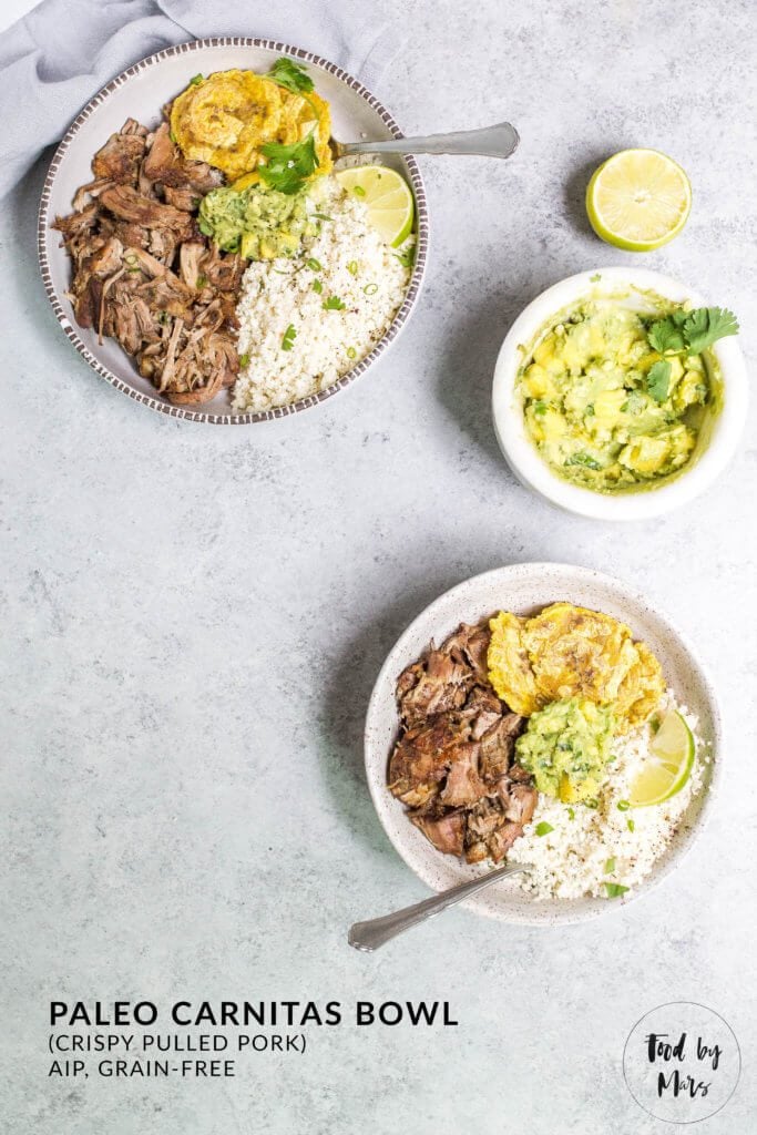 Paleo Pulled Pork Bowls