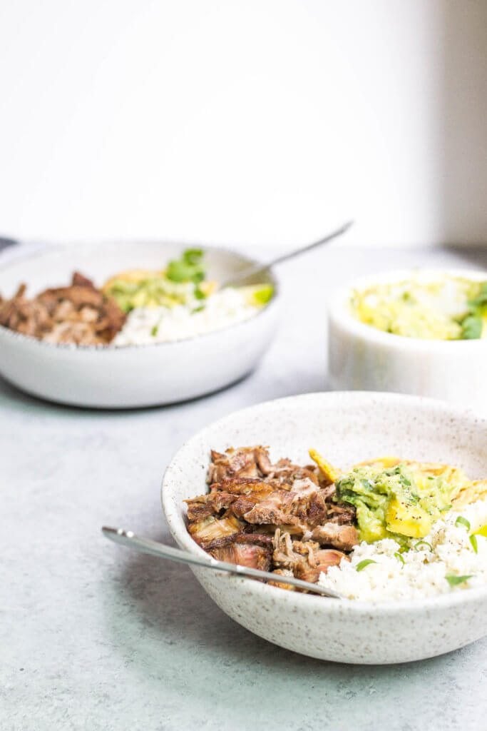 Paleo Pulled Pork Bowls