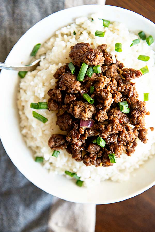 Easy Korean-Style Beef and Rice