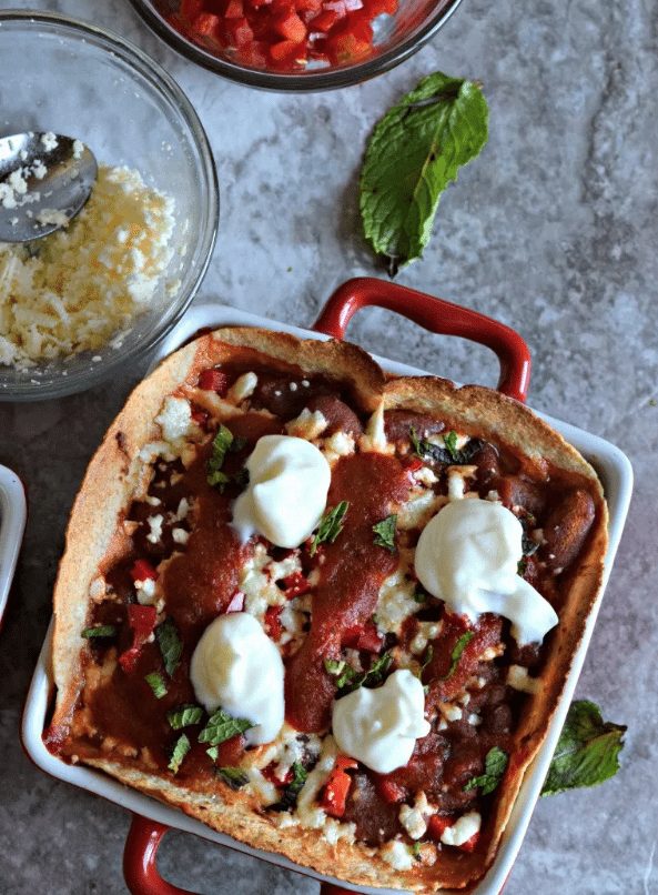 Bean Enchilada Bake