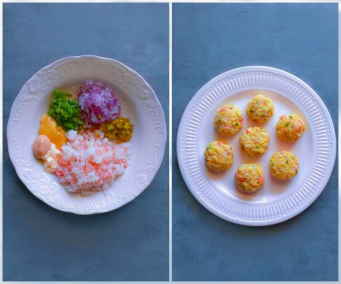 Mango Salsa and Crab Cakes