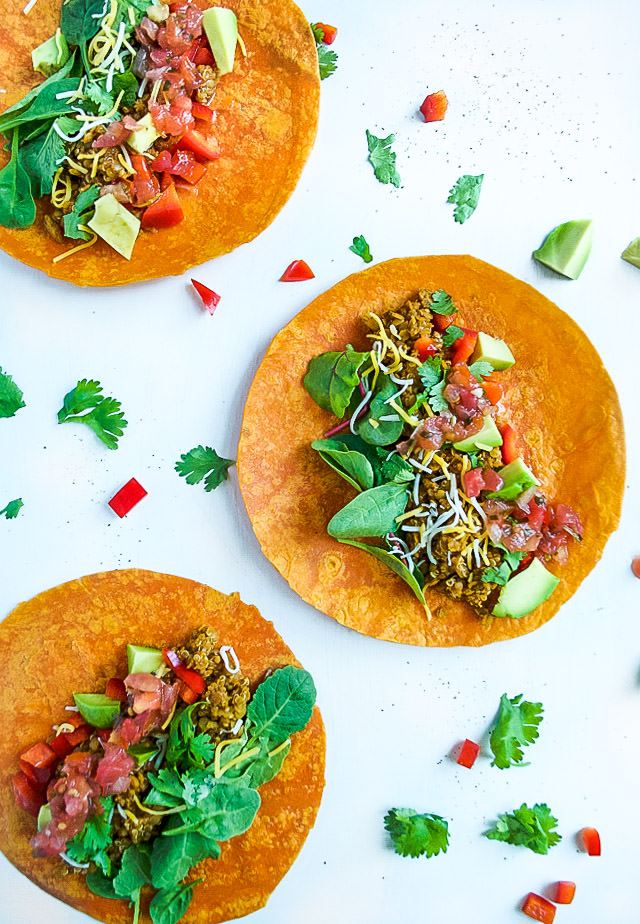 Quinoa and Lentil Tacos