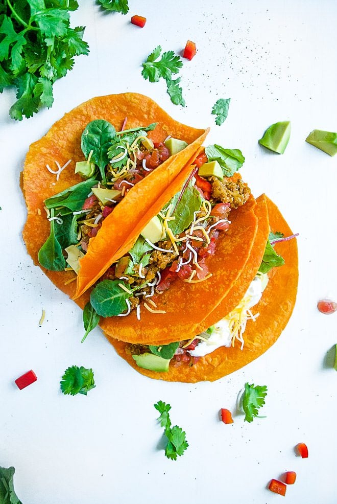 Quinoa and Lentil Tacos