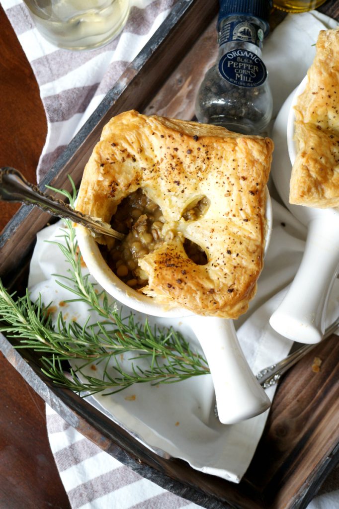 Mushroom Lentil Pot Pie