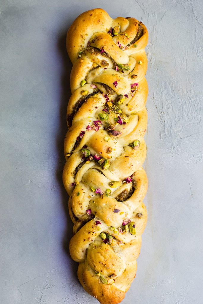 Braided Saffron Challah Bread