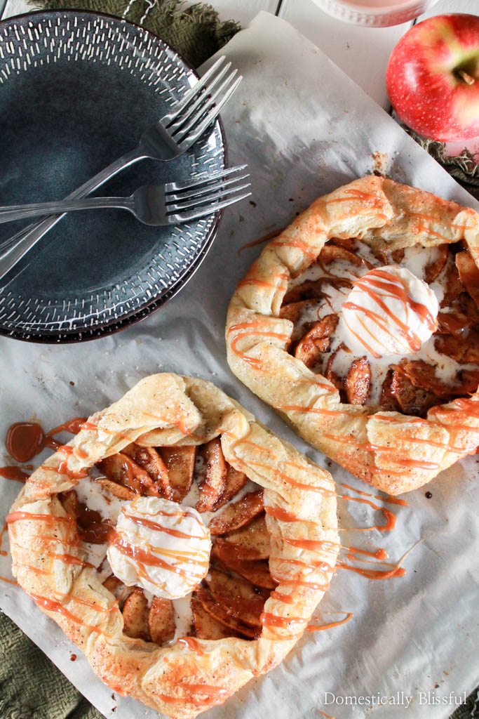 Salted Caramel Apple Galette