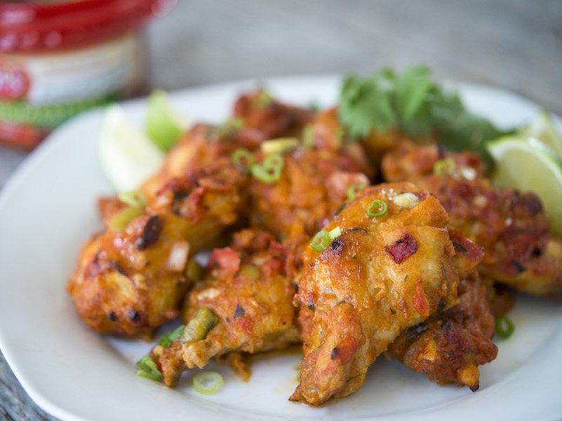 Spicy Salsa Chicken Wings