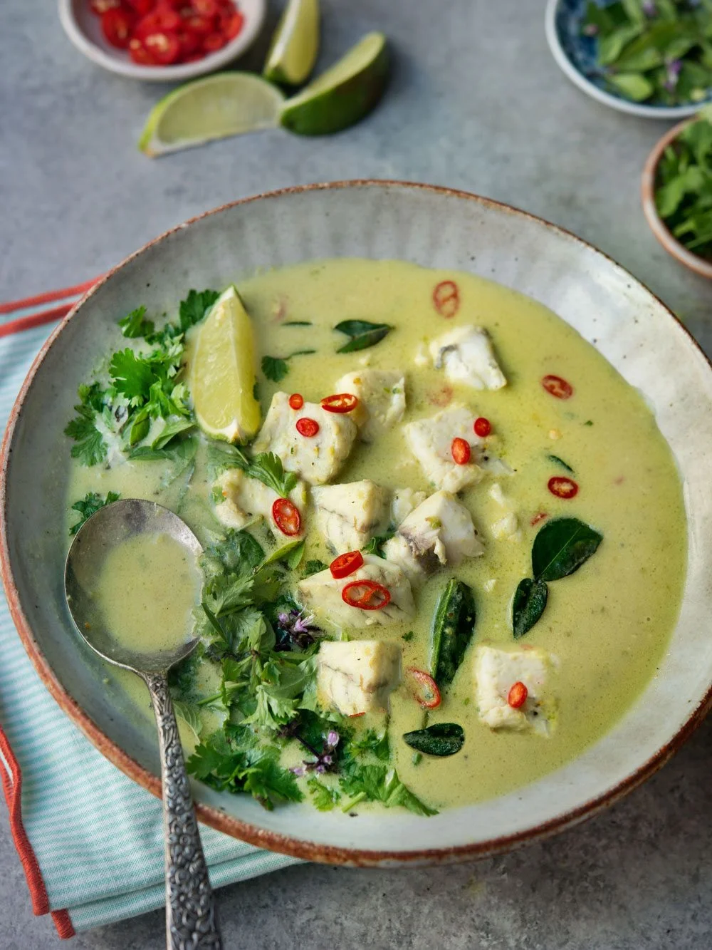 Thai Green Curry Fish Soup