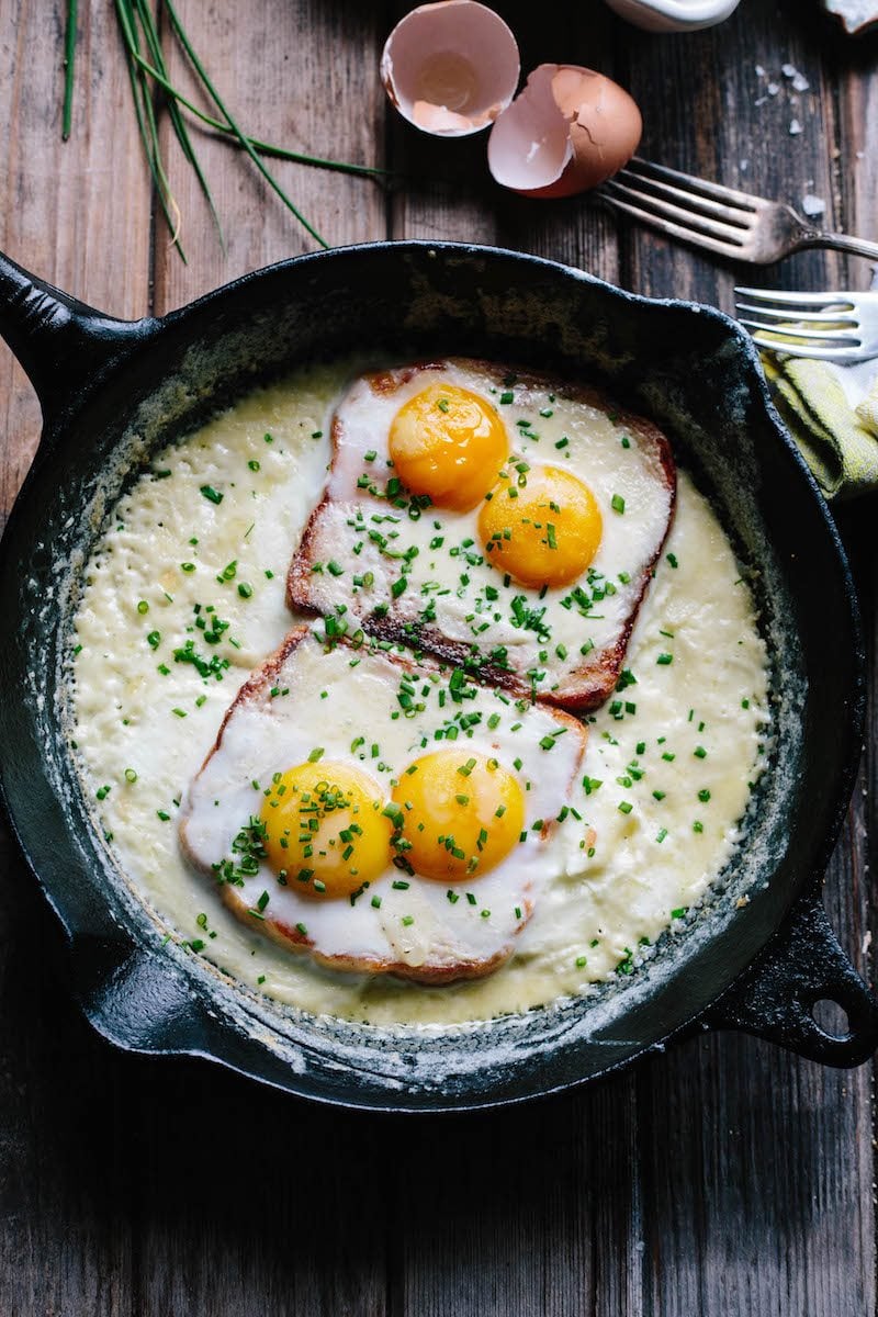 French Baked Eggs and Toast