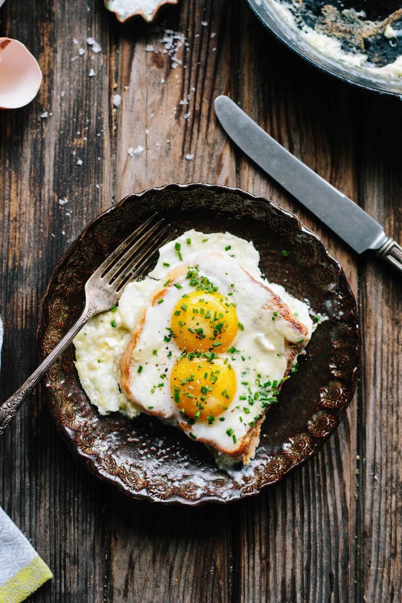 French Baked Eggs and Toast