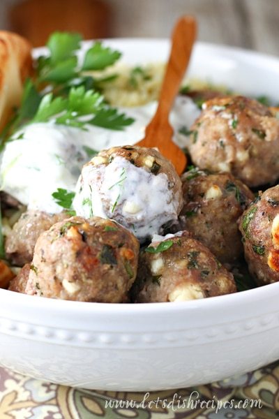 Greek Feta and Spinach Meatballs