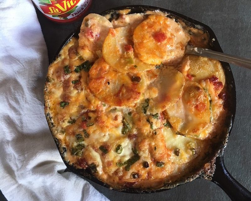 Salsa Scalloped Potatoes