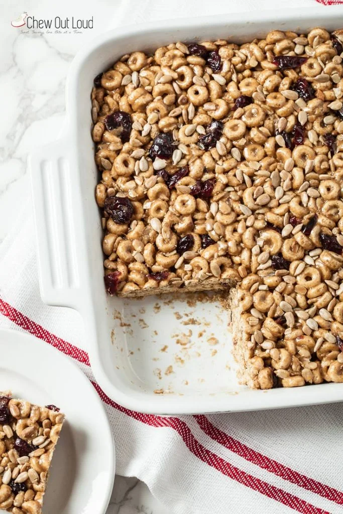 Sunflower Butter Cereal Bars