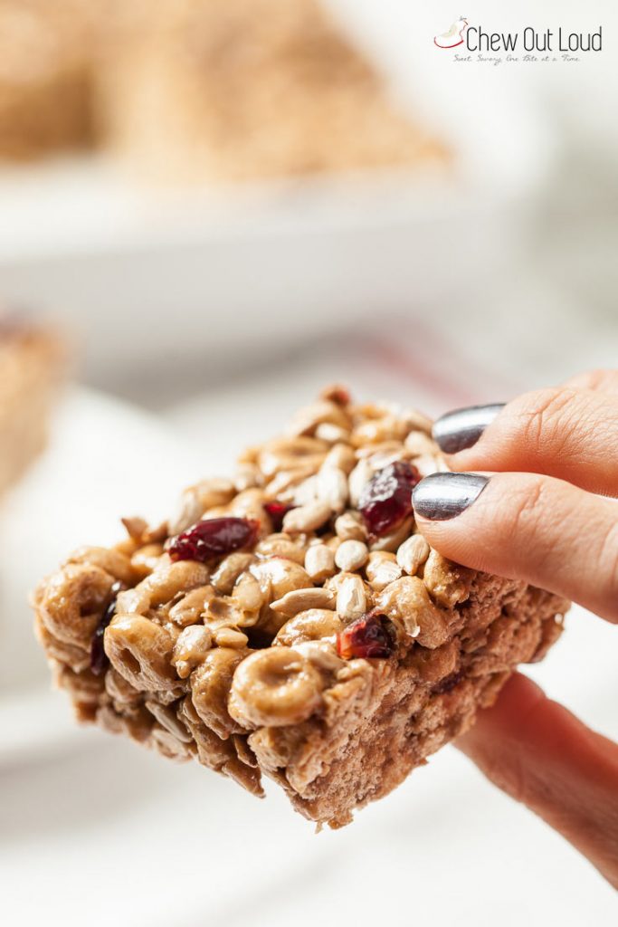 Sunflower Butter Cereal Bars