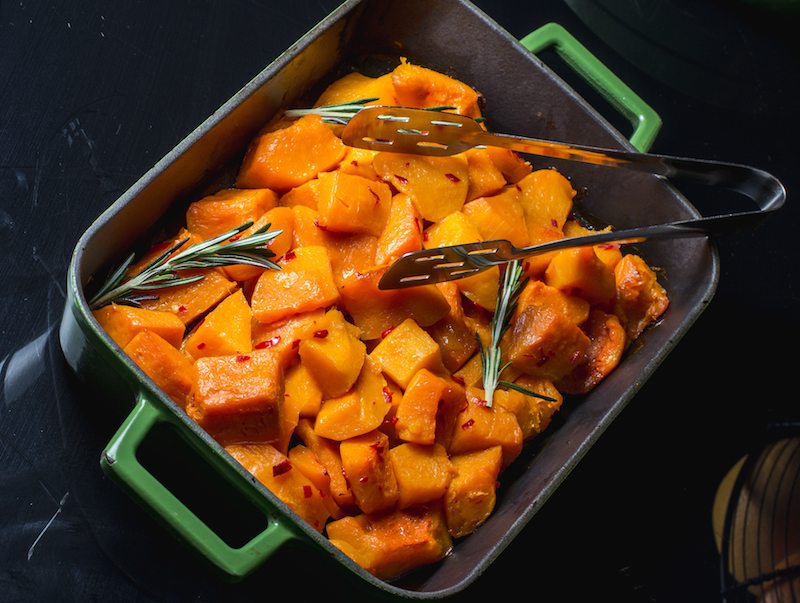 Roasted Winter Squash With Hoisin Gravy