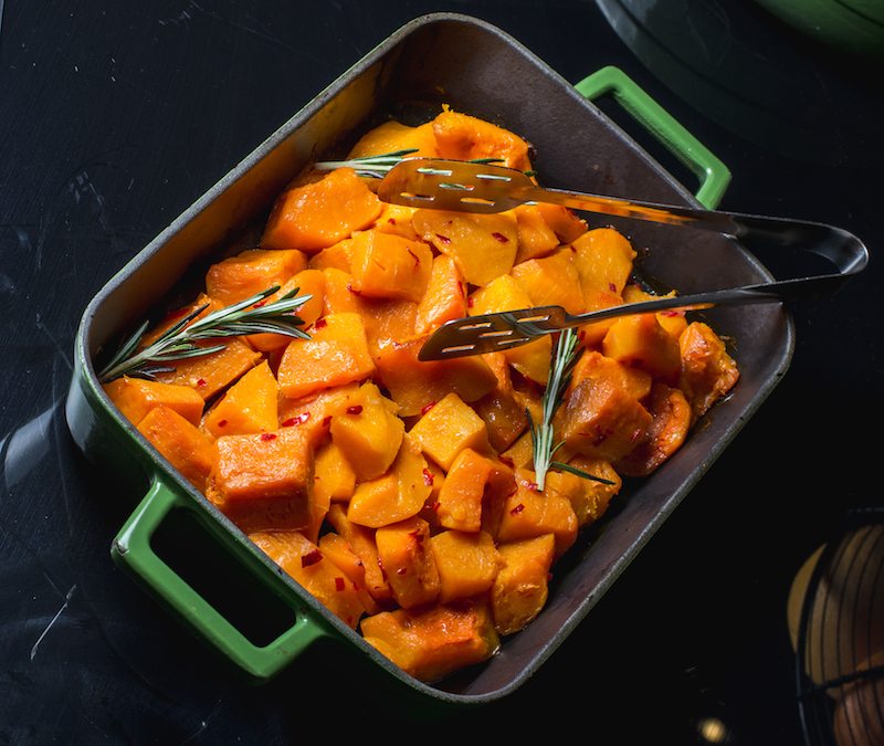 Roasted Winter Squash with Hoisin Gravy