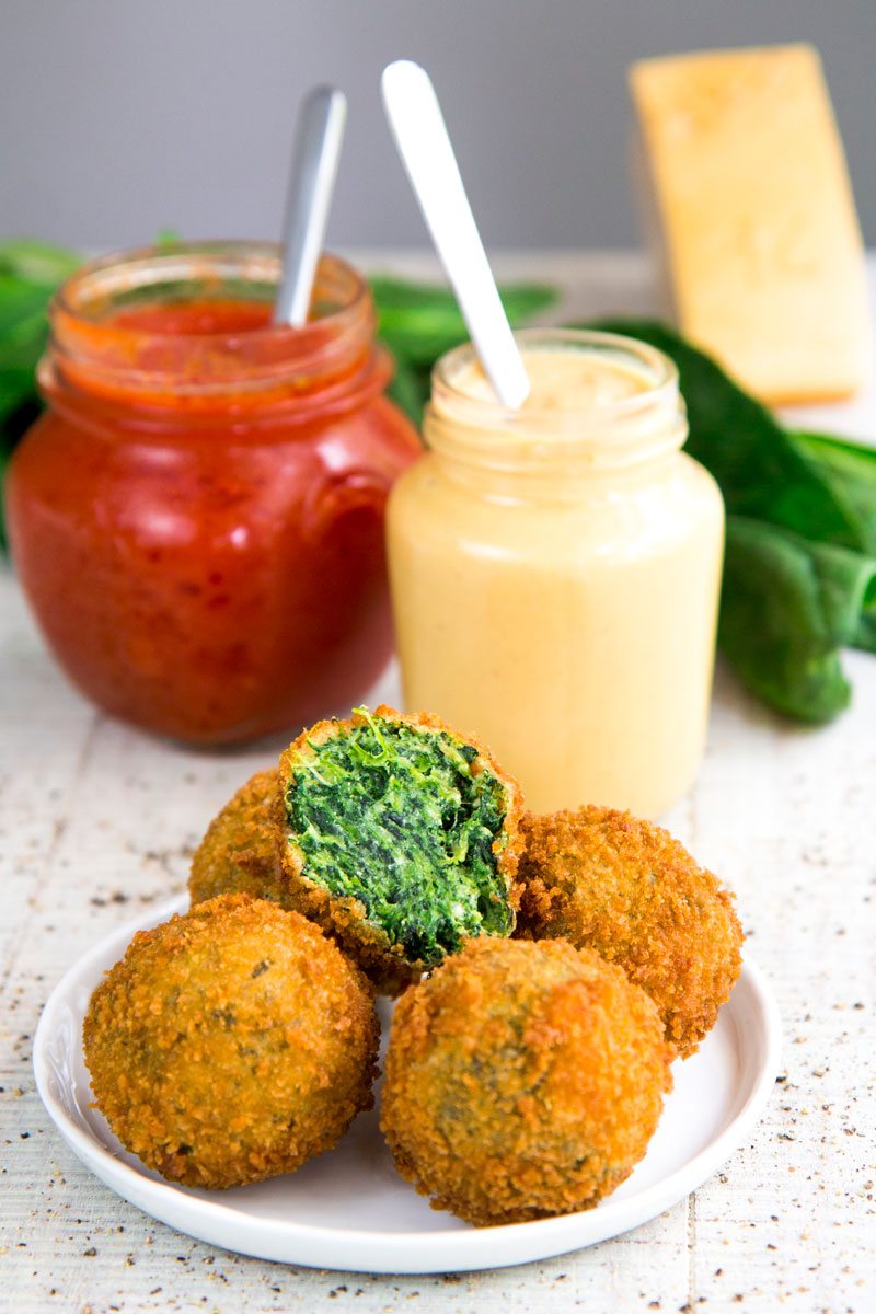 Italian Fried Spinach and Cheese Croquettes