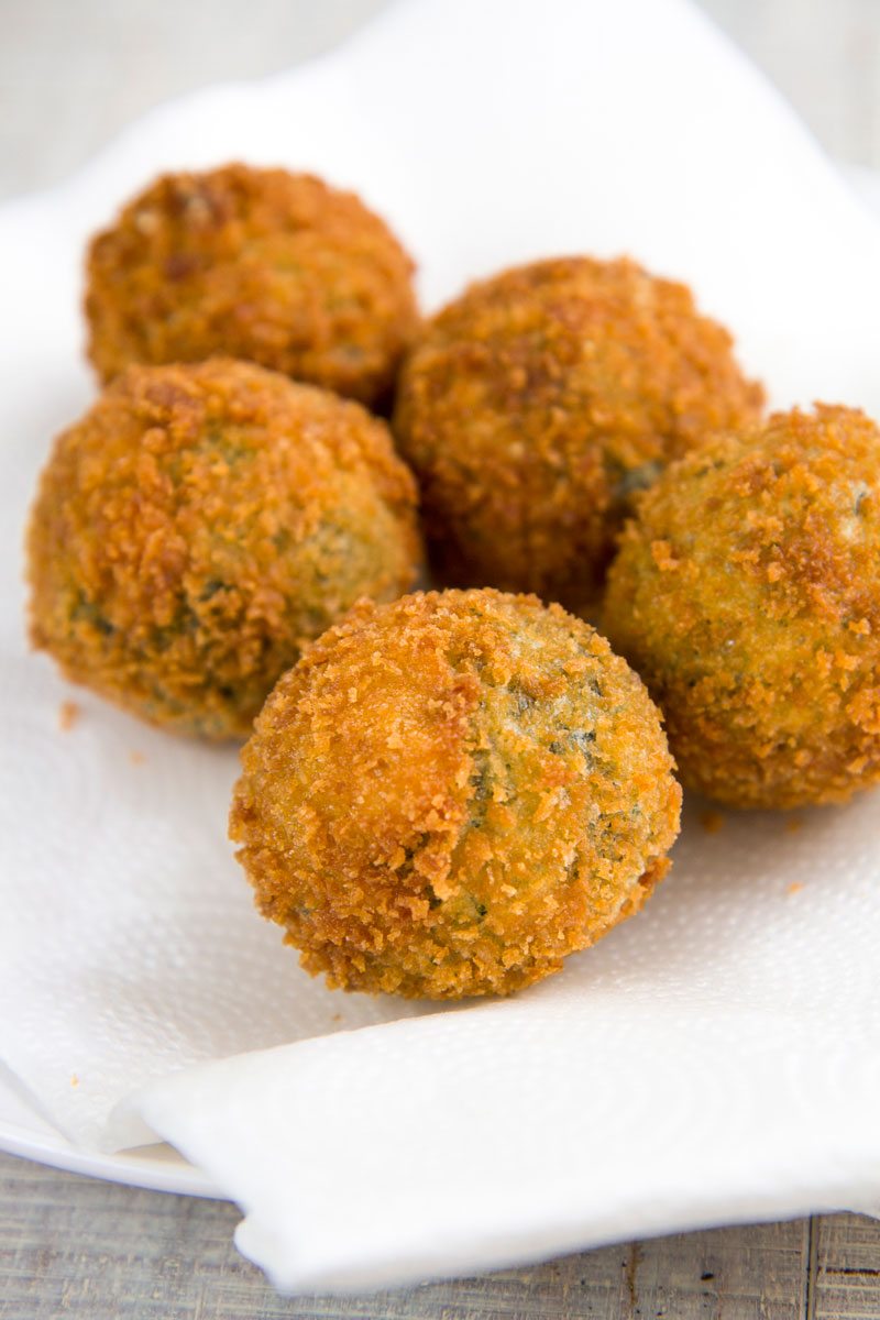 Italian Fried Spinach and Cheese Croquettes