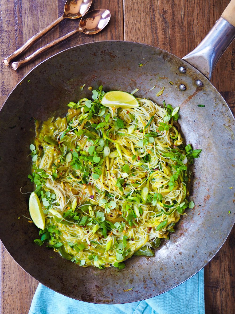 Avocado Green Curry Noodles