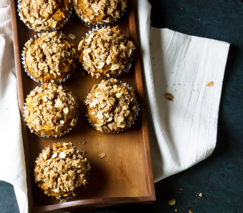 Vegan Pumpkin Streusel Muffins