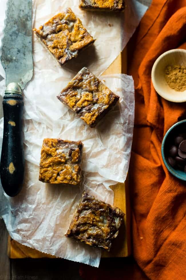 Paleo Pumpkin Magic Bars