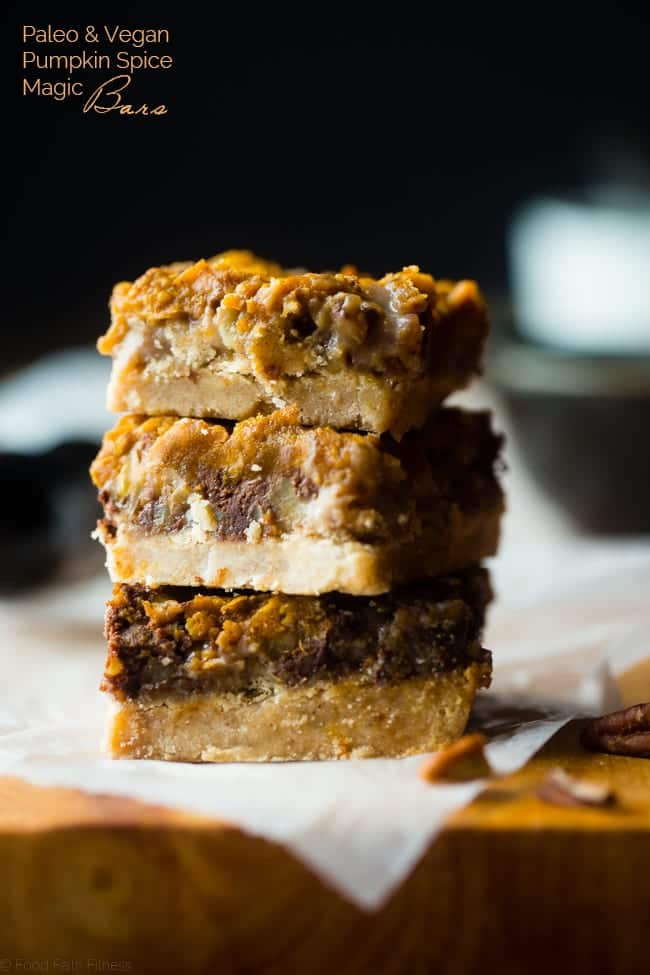 Paleo Pumpkin Magic Bars