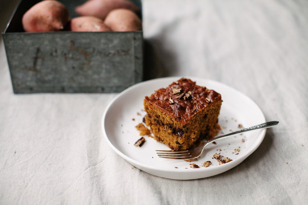 Chocolate Chip Sweet Potato Cake