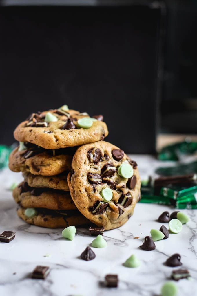 Mint Chocolate Chip Cookies