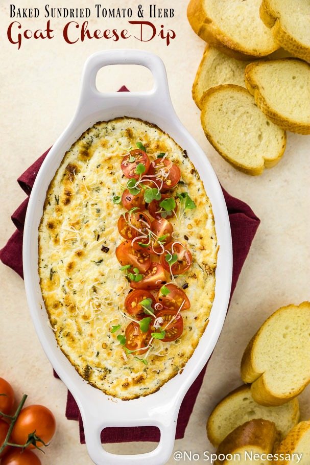 Perfect Appetizer with Chardonnay: Baked Sun-Dried Tomato and Goat Cheese Dip