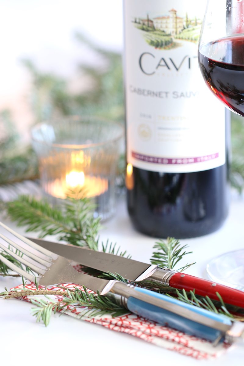 How to Create an Elegant DIY Holiday Table with Empty Wine Bottles