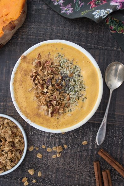 Sweet Potato Pie Smoothie Bowl