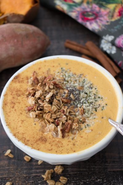 Sweet Potato Pie Smoothie Bowl