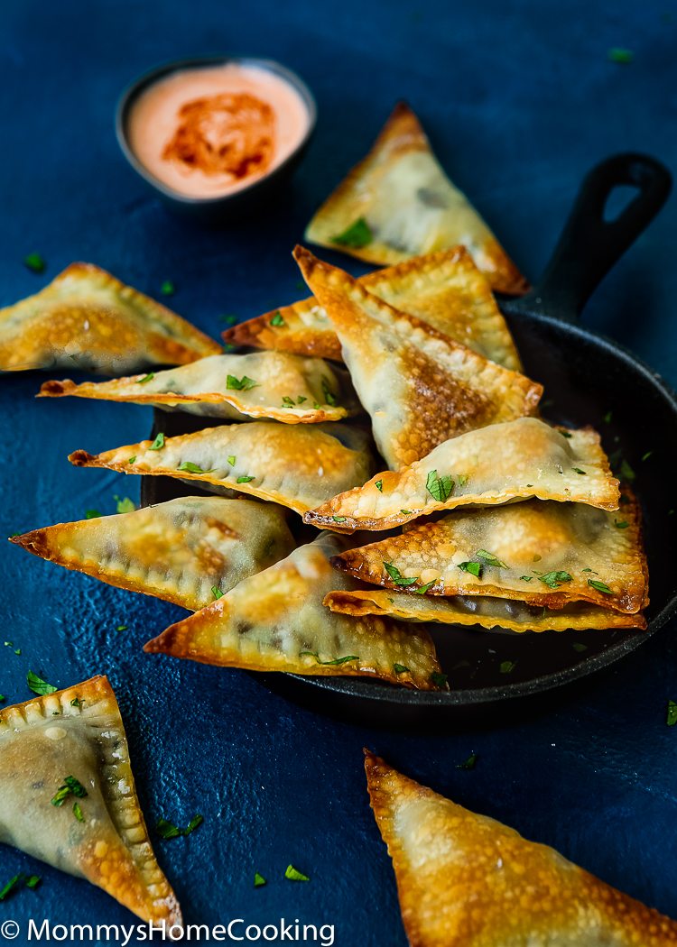 Mushroom and French Goat Cheese Triangles
