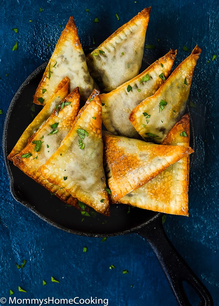 Mushroom and French Goat Cheese Triangles